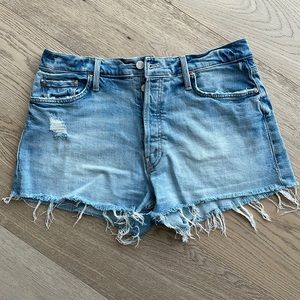 Mother Denim Shorts - The Tomcat Kick Fray Short